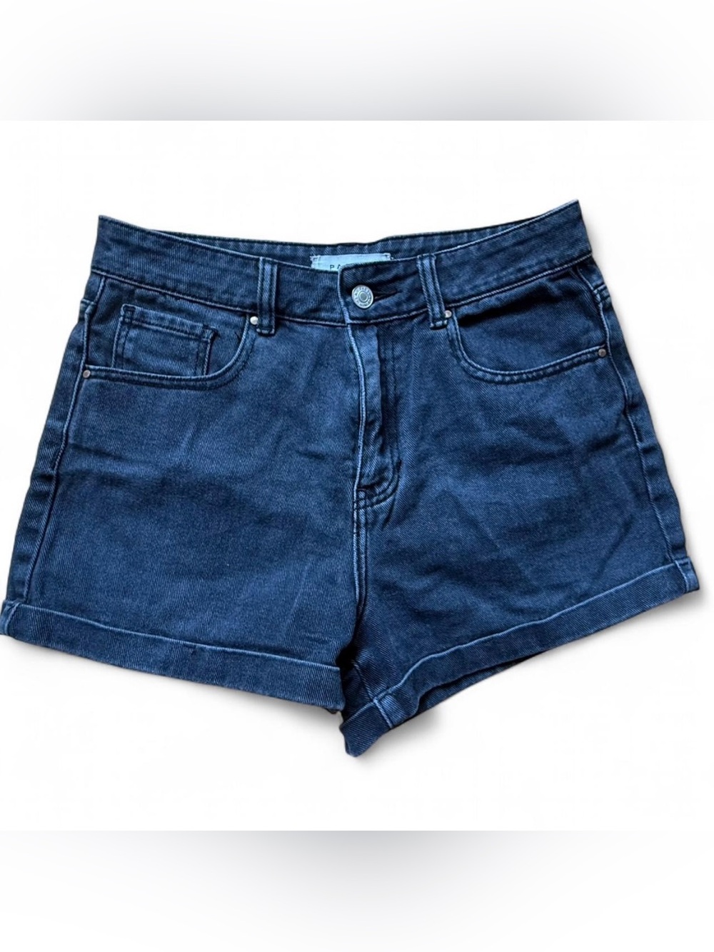 PacSun Black Wash Mom Denim Shorts High Rise Size 27